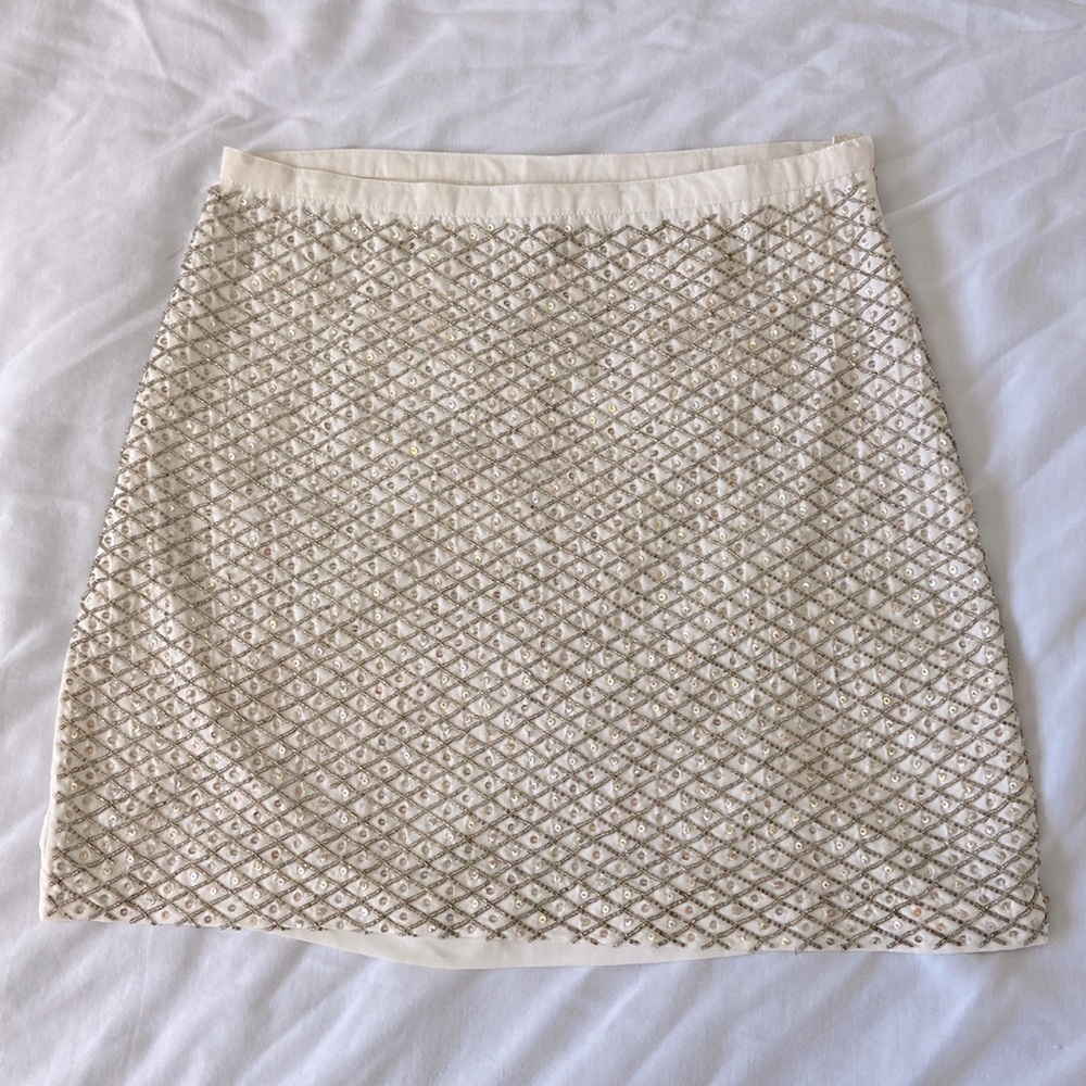 Raga beaded sequin mini skirt